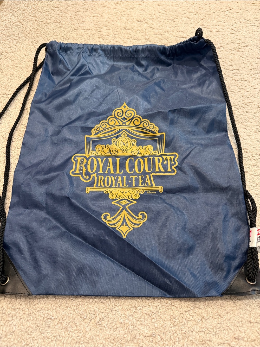 Navy Drawstring Bag
